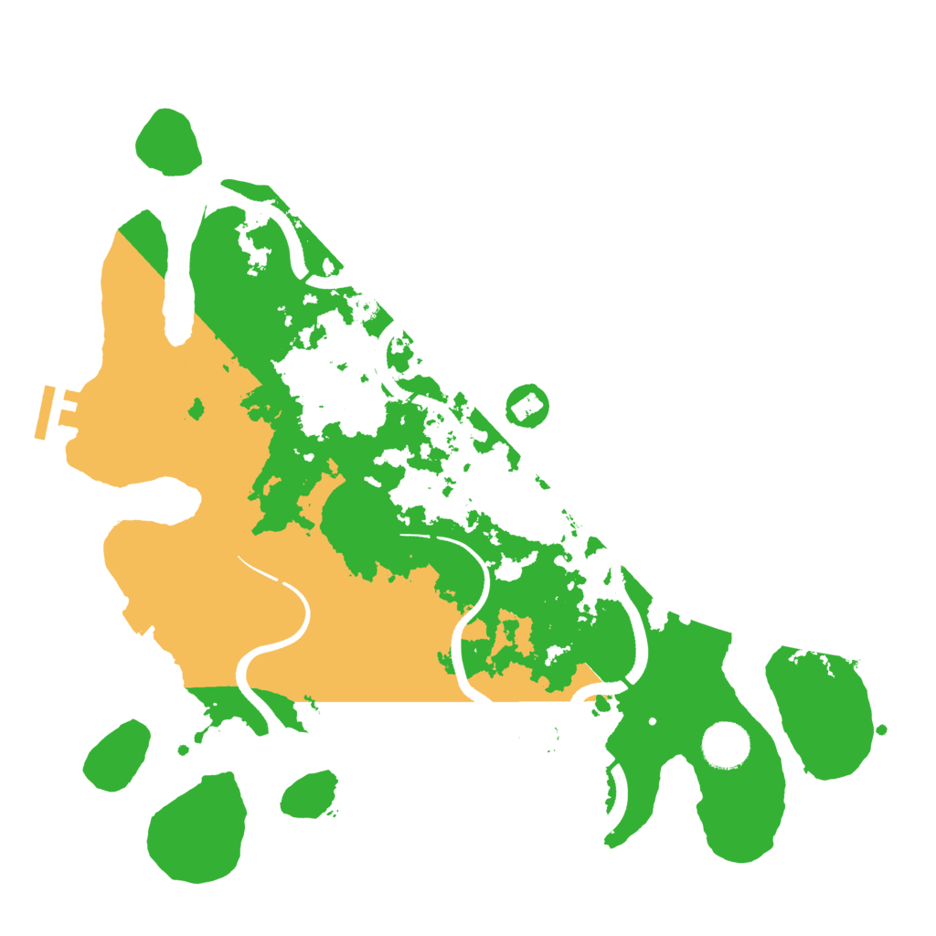 Biome Rust Map: Procedural Map, Size: 3500, Seed: 480743518