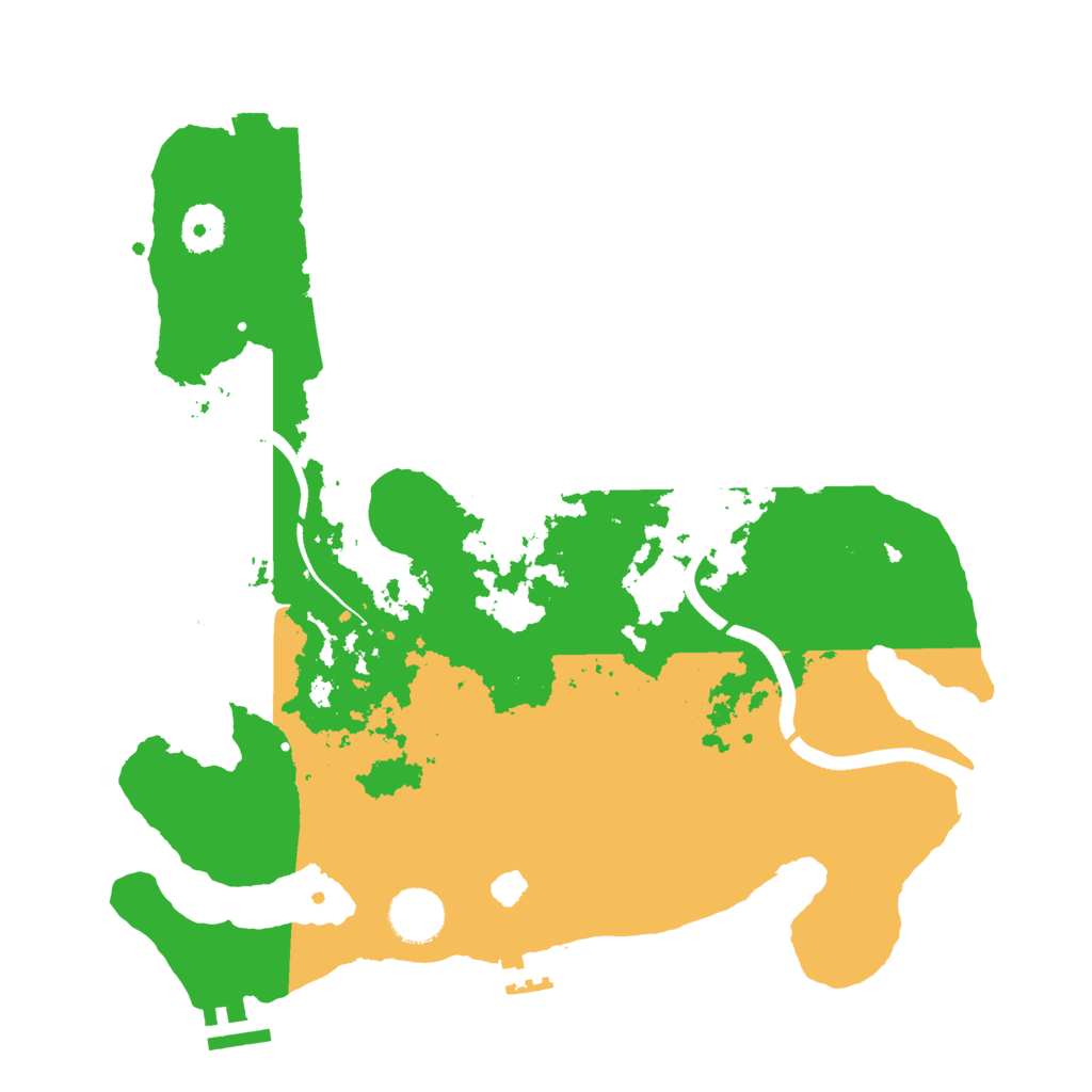 Biome Rust Map: Procedural Map, Size: 3500, Seed: 239927