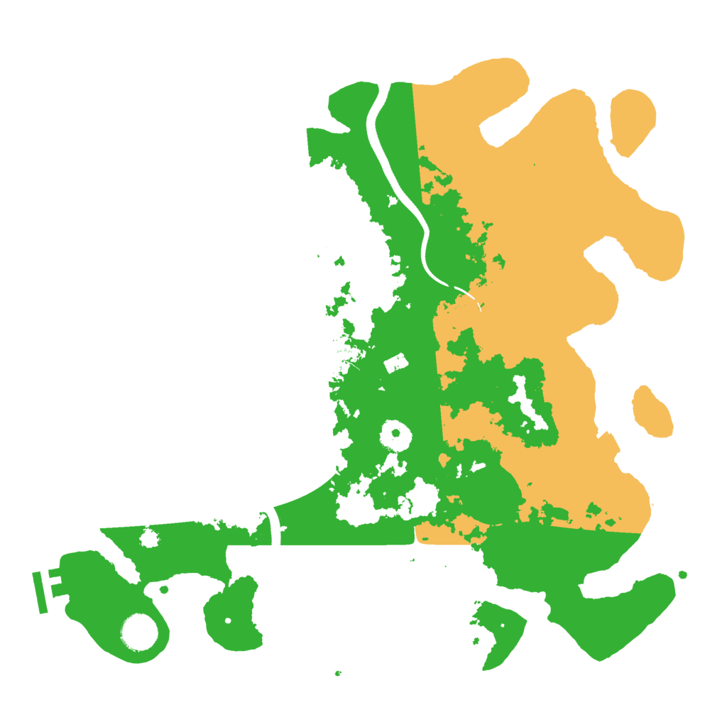 Biome Rust Map: Procedural Map, Size: 3500, Seed: 3466557