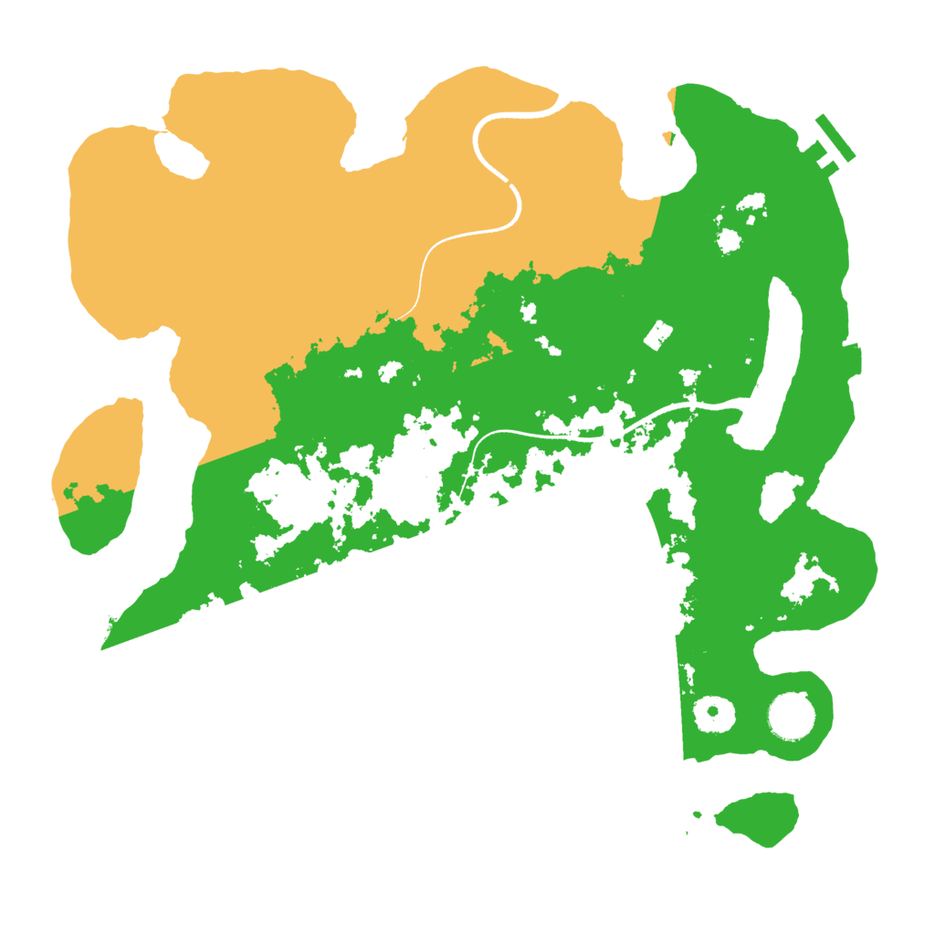 Biome Rust Map: Procedural Map, Size: 3500, Seed: 8782323