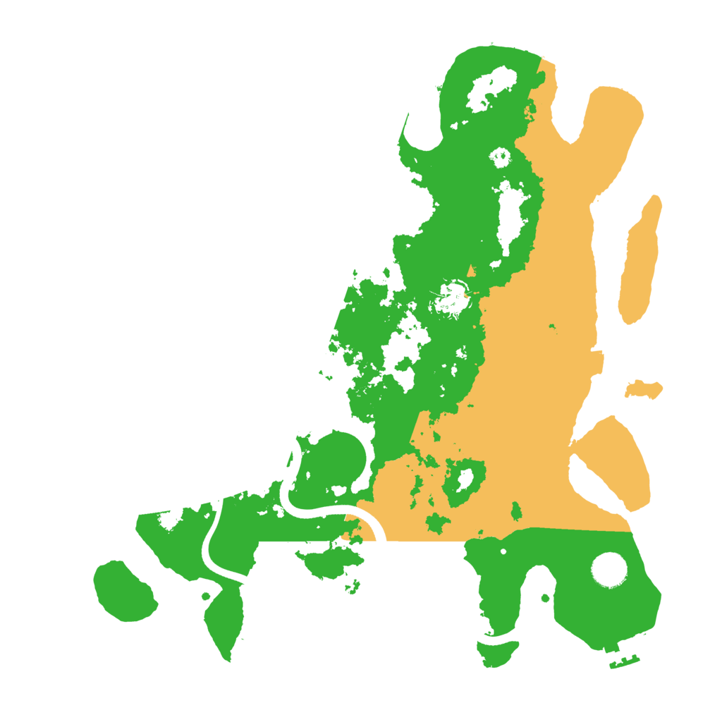 Biome Rust Map: Procedural Map, Size: 3600, Seed: 1306125358