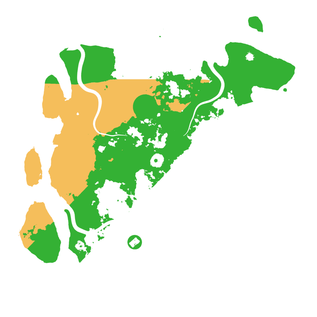 Biome Rust Map: Procedural Map, Size: 3500, Seed: 799197