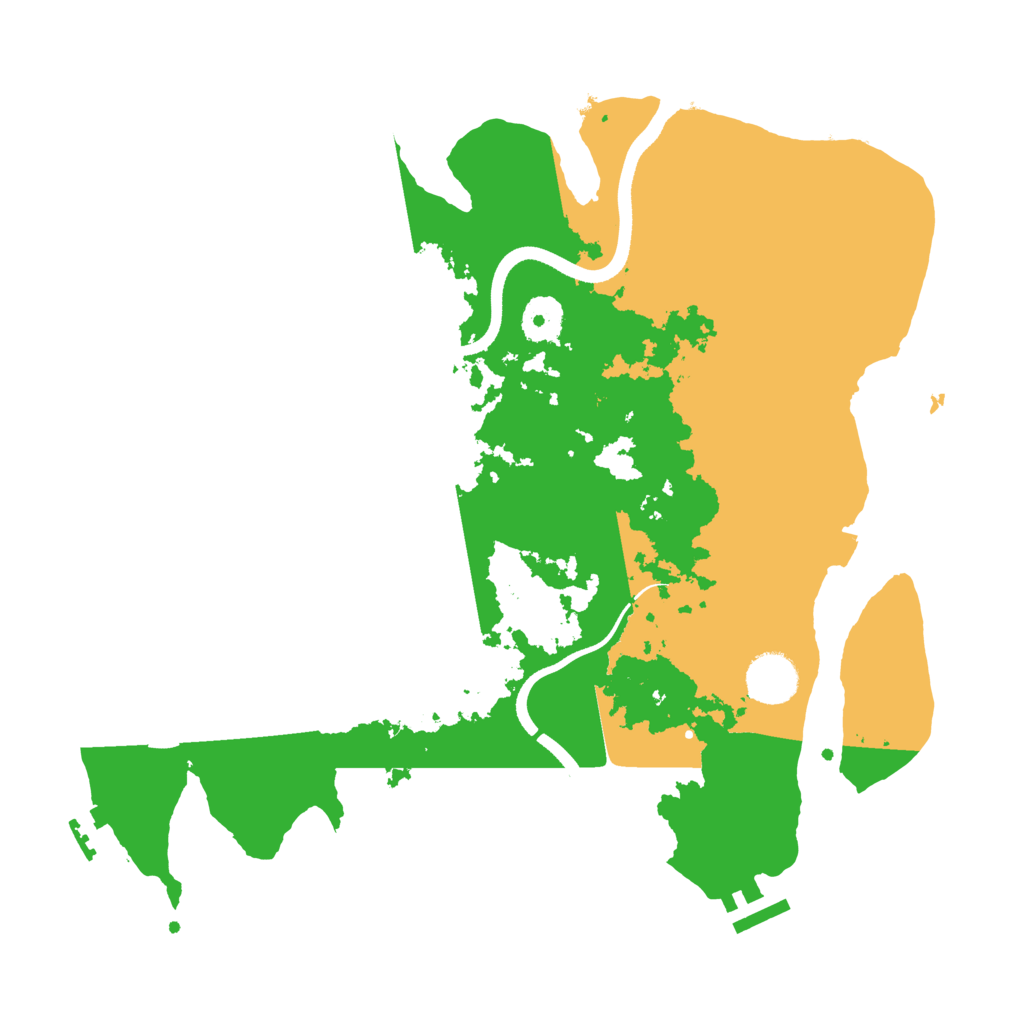 Biome Rust Map: Procedural Map, Size: 3500, Seed: 159538