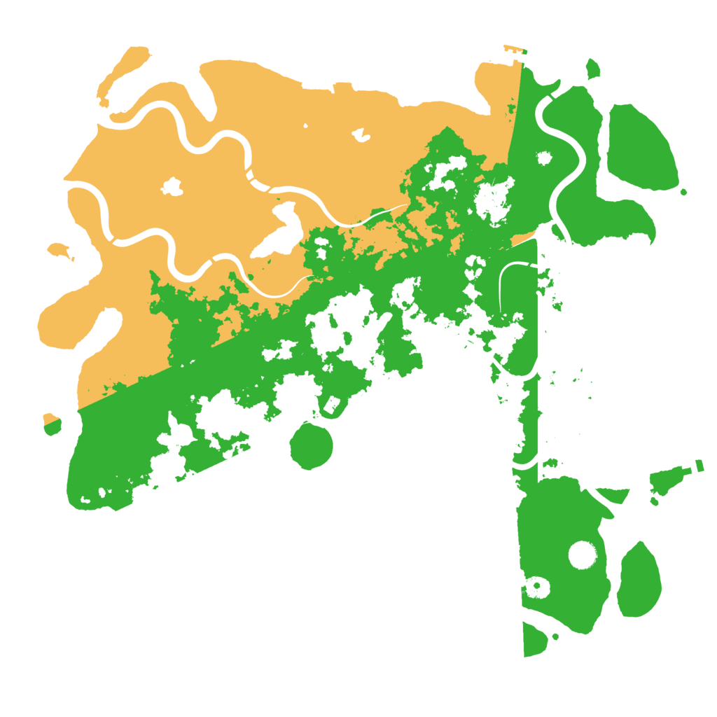 Biome Rust Map: Procedural Map, Size: 4500, Seed: 578605