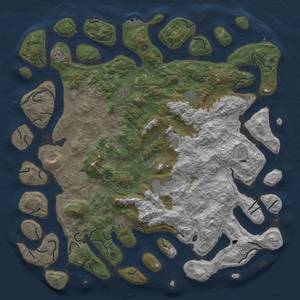 Thumbnail Rust Map: Procedural Map, Size: 6000, Seed: 54695687, 15 Monuments