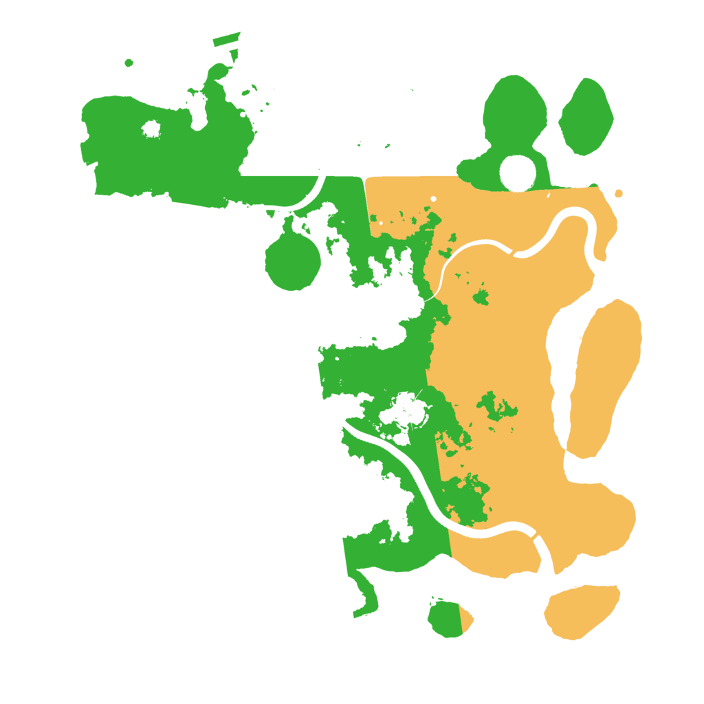 Biome Rust Map: Procedural Map, Size: 3500, Seed: 464758