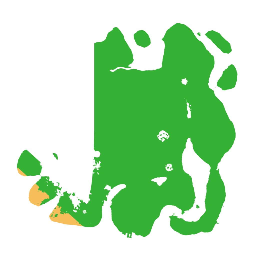 Biome Rust Map: Procedural Map, Size: 3500, Seed: 23740