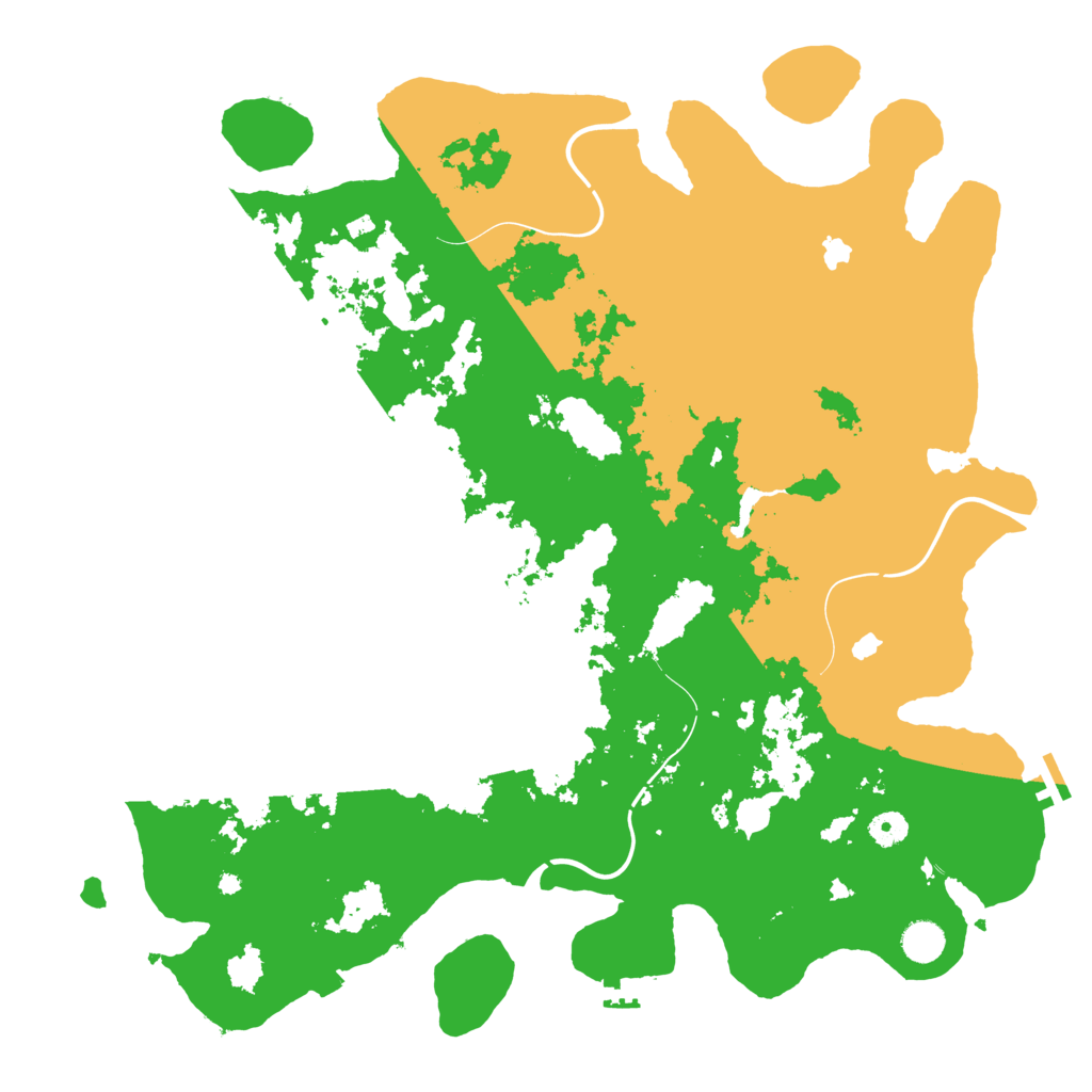 Biome Rust Map: Procedural Map, Size: 4500, Seed: 848095
