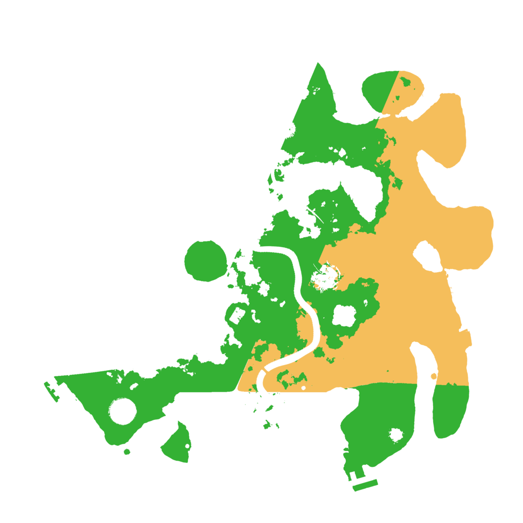 Biome Rust Map: Procedural Map, Size: 3500, Seed: 657
