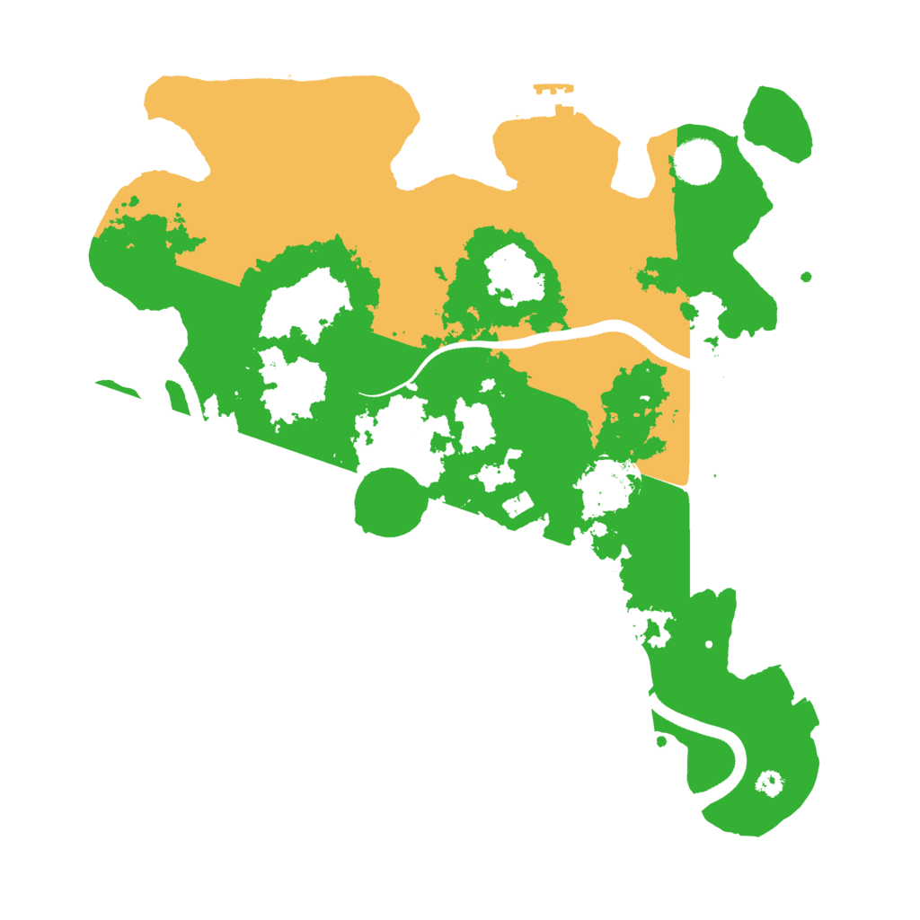 Biome Rust Map: Procedural Map, Size: 3500, Seed: 195769