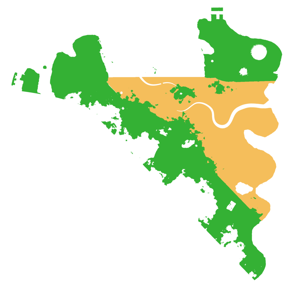 Biome Rust Map: Procedural Map, Size: 3500, Seed: 443638