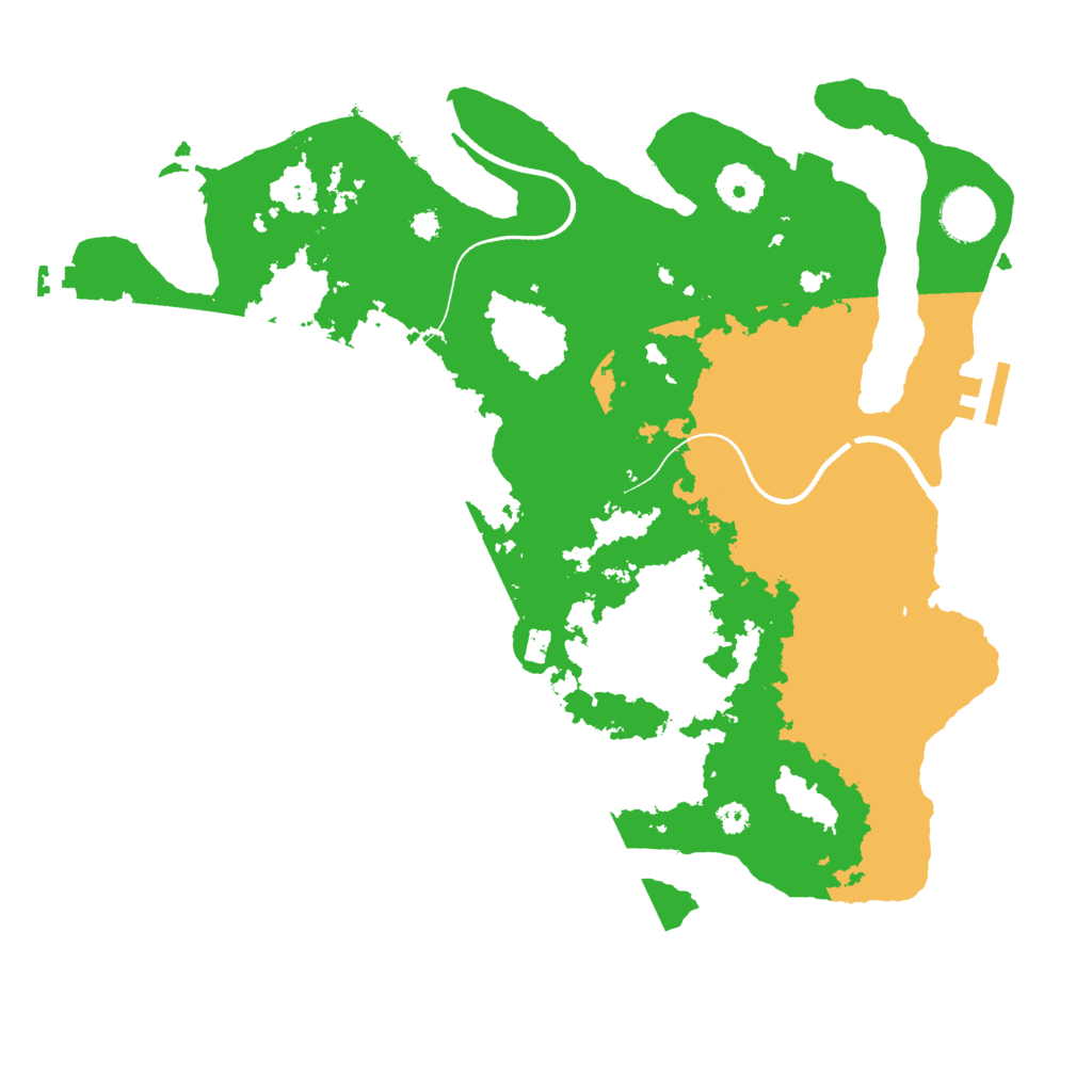 Biome Rust Map: Procedural Map, Size: 3500, Seed: 8165418