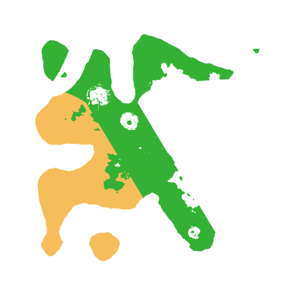 Biome Rust Map: Procedural Map, Size: 2500, Seed: 8339288