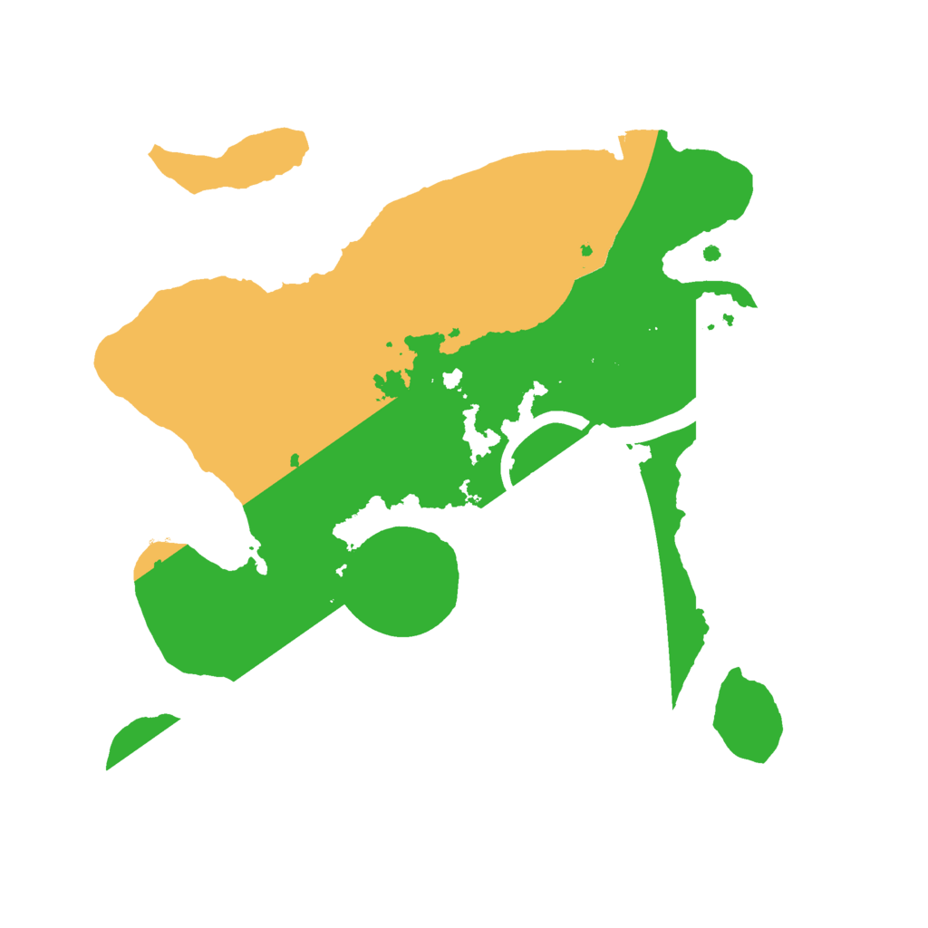 Biome Rust Map: Procedural Map, Size: 2222, Seed: 20210625