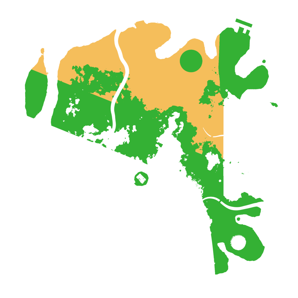 Biome Rust Map: Procedural Map, Size: 3500, Seed: 1849767228
