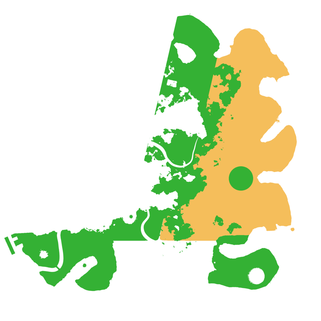 Biome Rust Map: Procedural Map, Size: 3500, Seed: 144971304