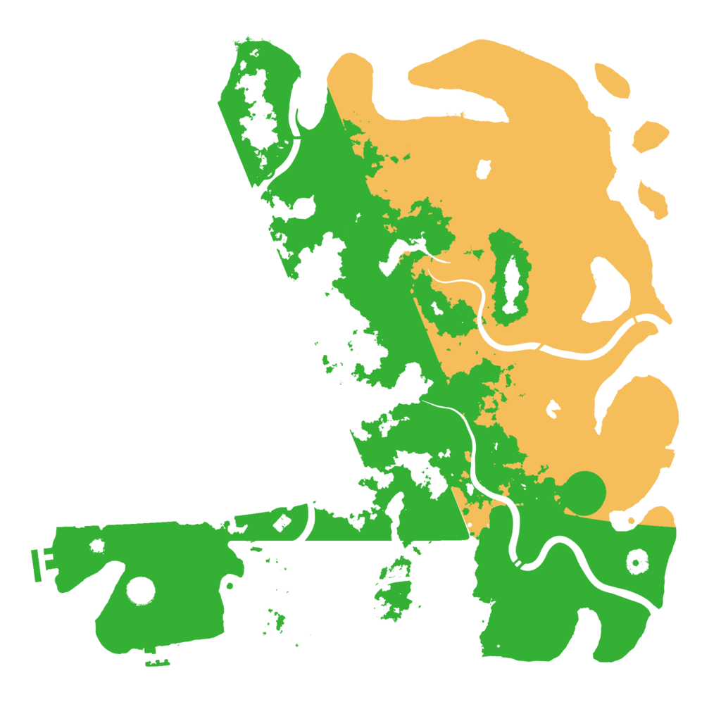 Biome Rust Map: Procedural Map, Size: 4500, Seed: 293600