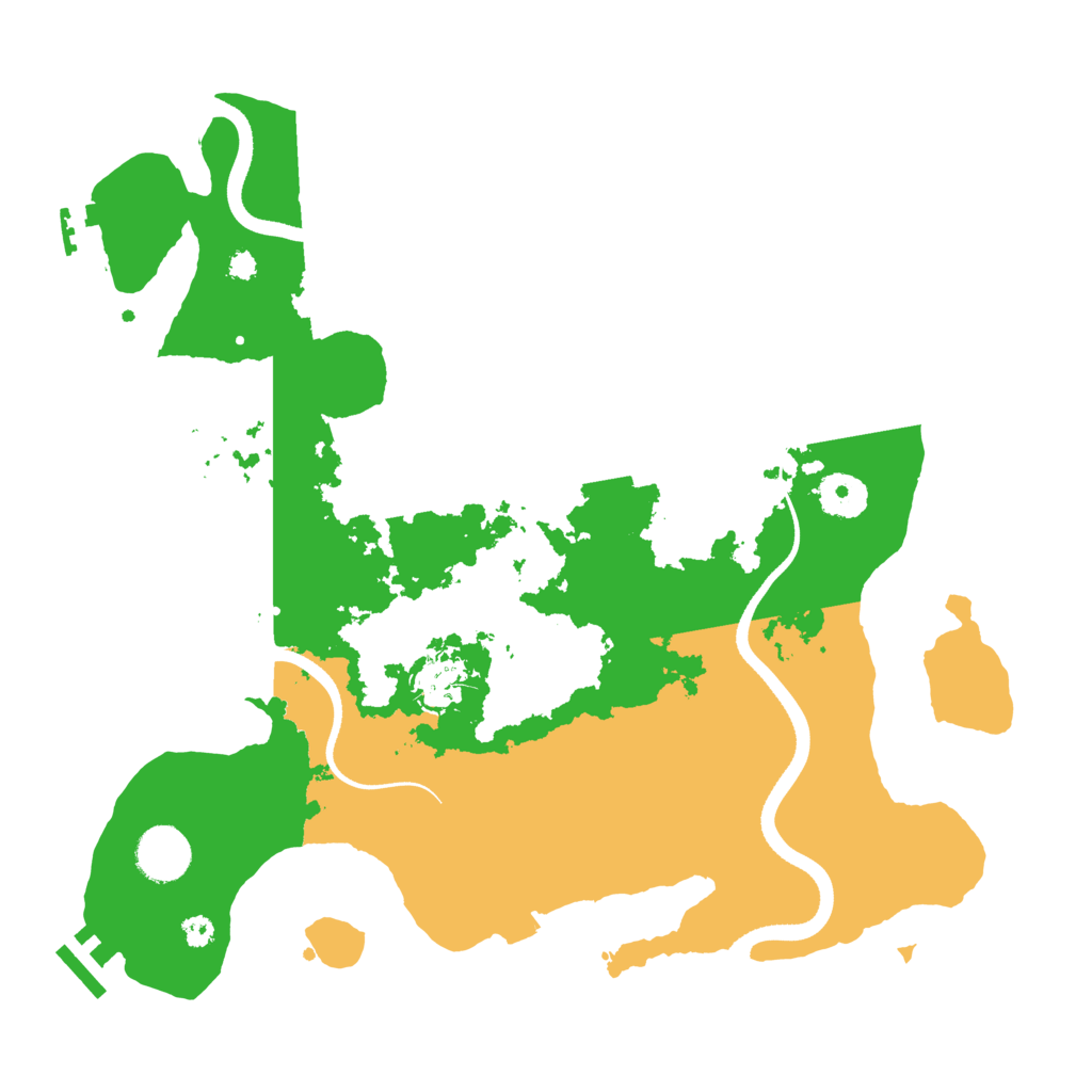 Biome Rust Map: Procedural Map, Size: 3500, Seed: 503003