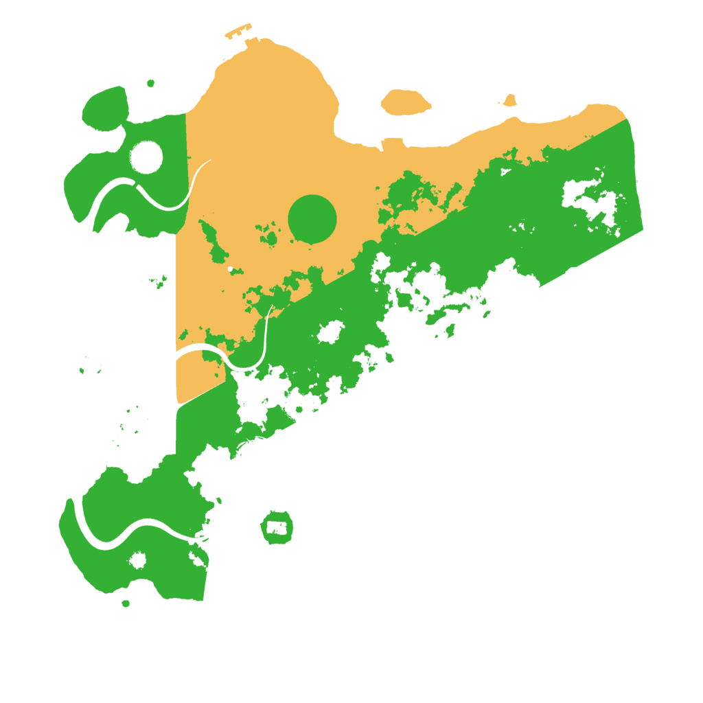 Biome Rust Map: Procedural Map, Size: 3800, Seed: 493336945