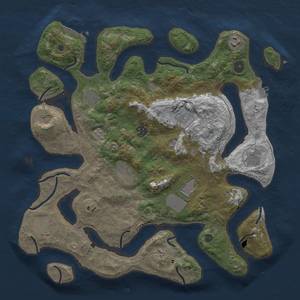 Thumbnail Rust Map: Procedural Map, Size: 4000, Seed: 949251059, 16 Monuments