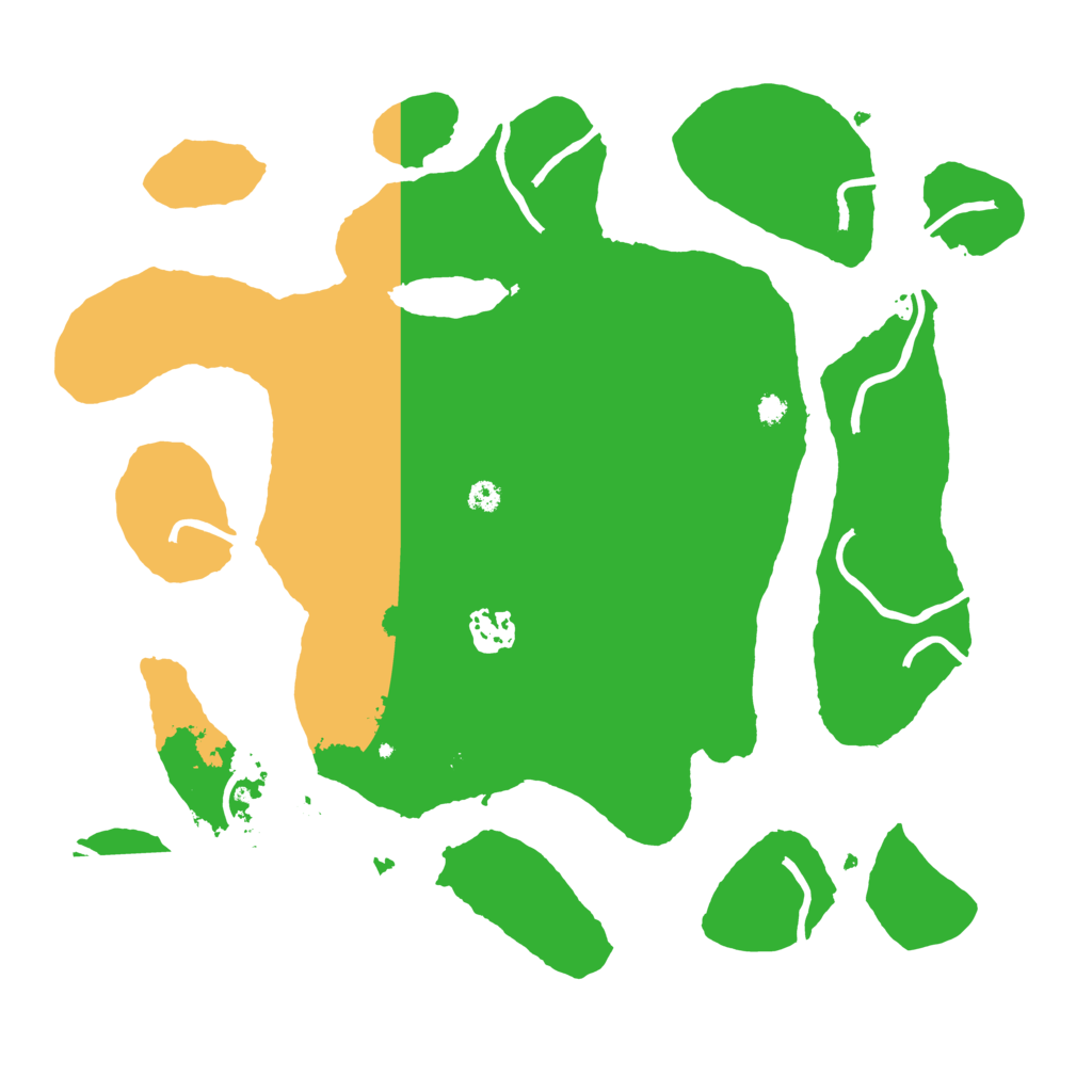 Biome Rust Map: Procedural Map, Size: 3500, Seed: 539729806