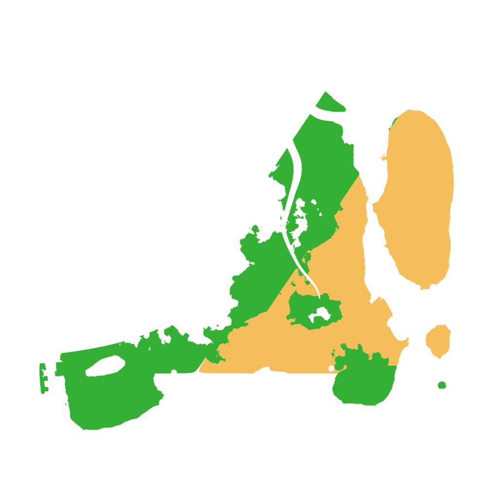 Biome Rust Map: Procedural Map, Size: 2500, Seed: 8768445