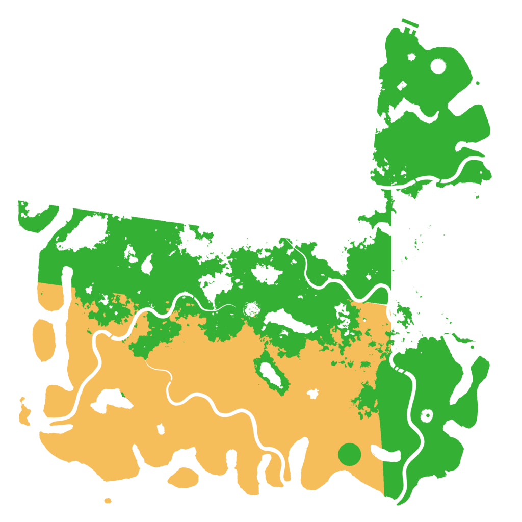 Biome Rust Map: Procedural Map, Size: 6000, Seed: 390438123