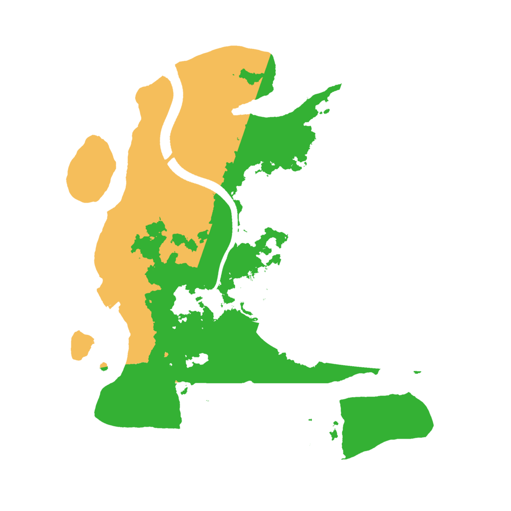 Biome Rust Map: Procedural Map, Size: 2500, Seed: 497264