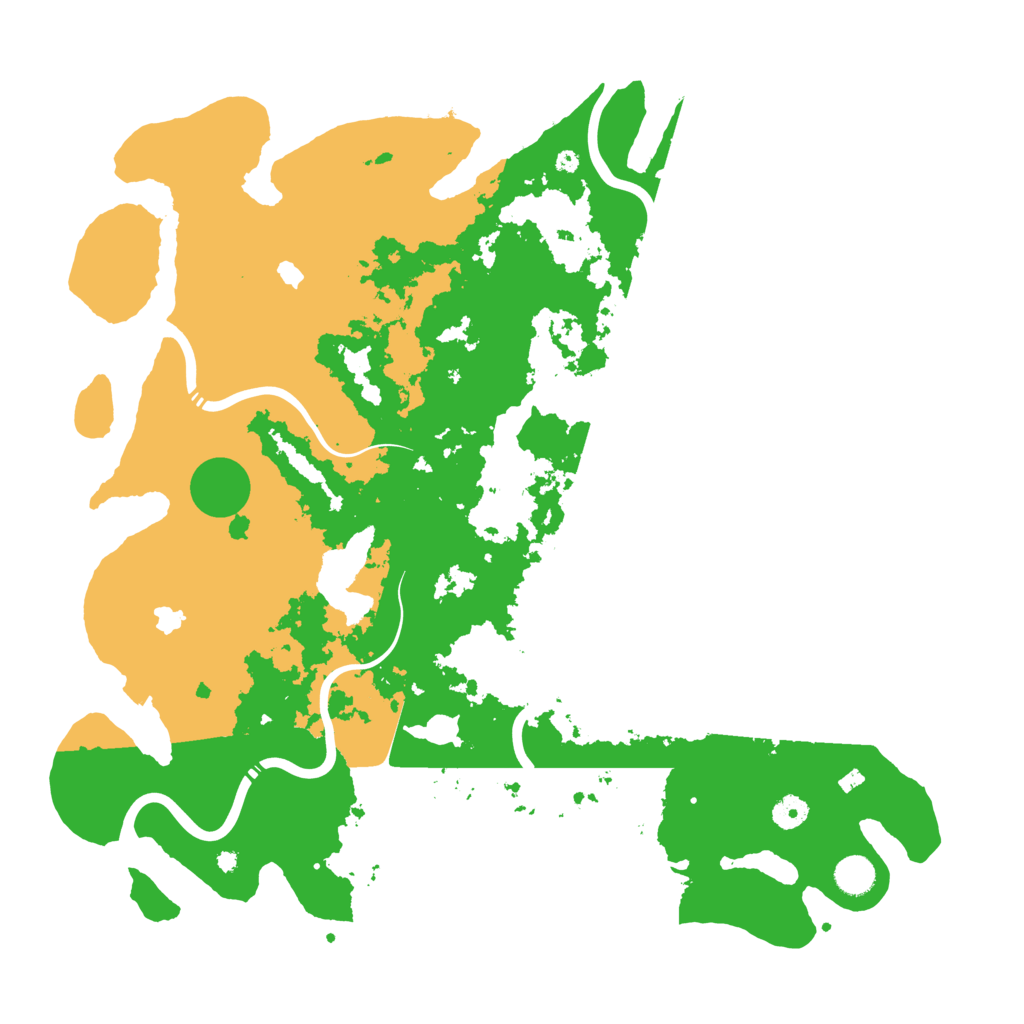 Biome Rust Map: Procedural Map, Size: 4500, Seed: 621077