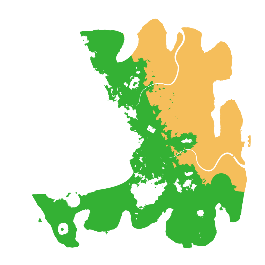 Biome Rust Map: Procedural Map, Size: 3500, Seed: 953570541