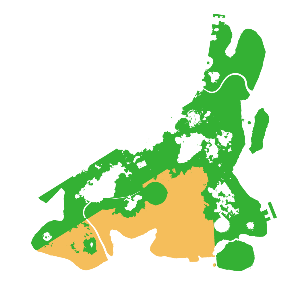 Biome Rust Map: Procedural Map, Size: 3500, Seed: 89546235