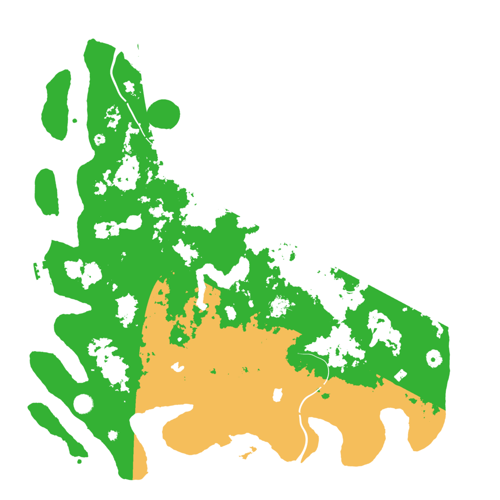 Biome Rust Map: Procedural Map, Size: 4500, Seed: 382290121