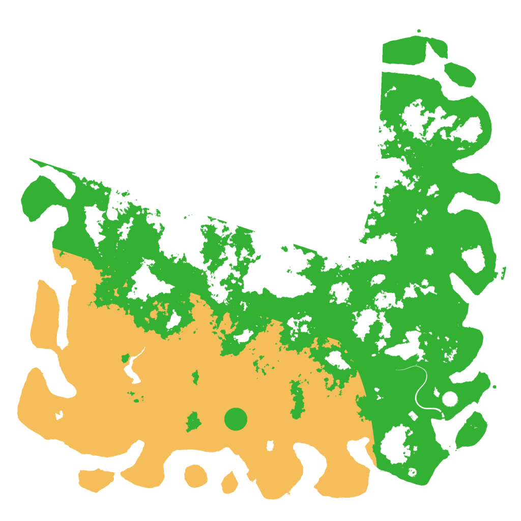 Biome Rust Map: Procedural Map, Size: 6000, Seed: 55027976