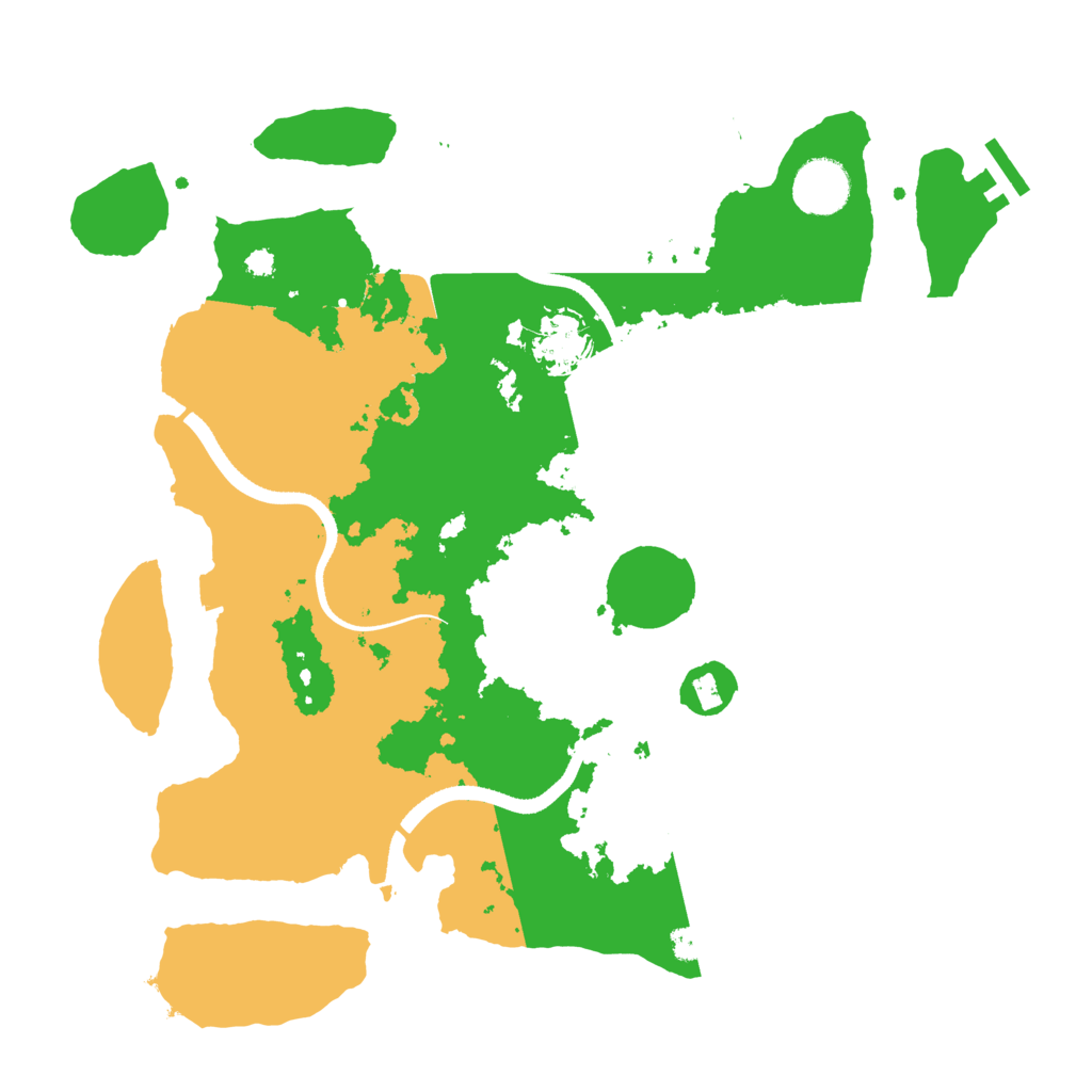Biome Rust Map: Procedural Map, Size: 3500, Seed: 512698
