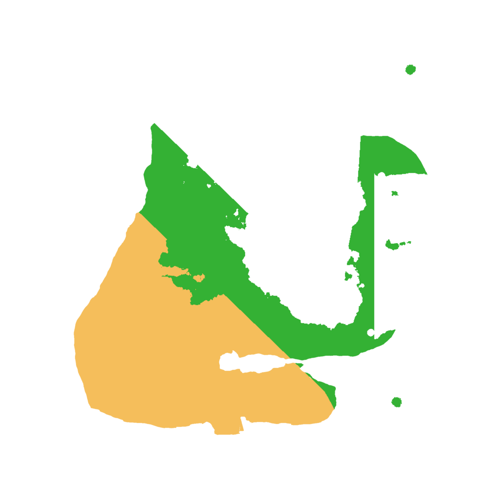 Biome Rust Map: Procedural Map, Size: 2000, Seed: 1314213061