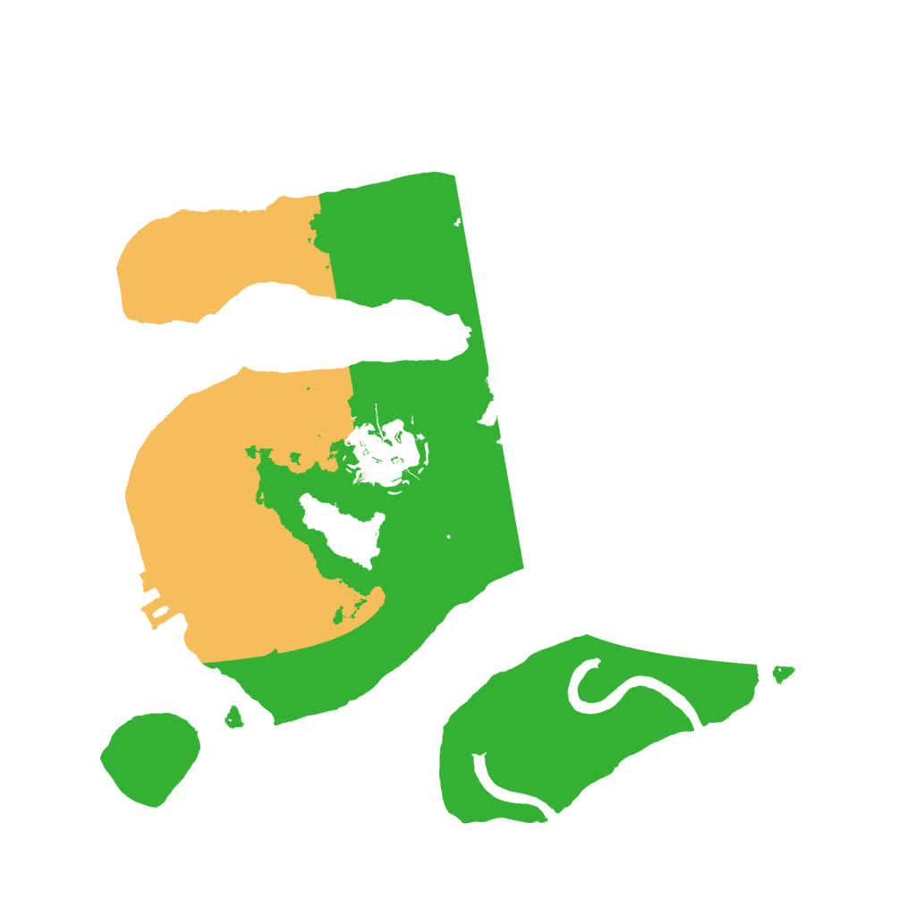 Biome Rust Map: Procedural Map, Size: 2200, Seed: 12454