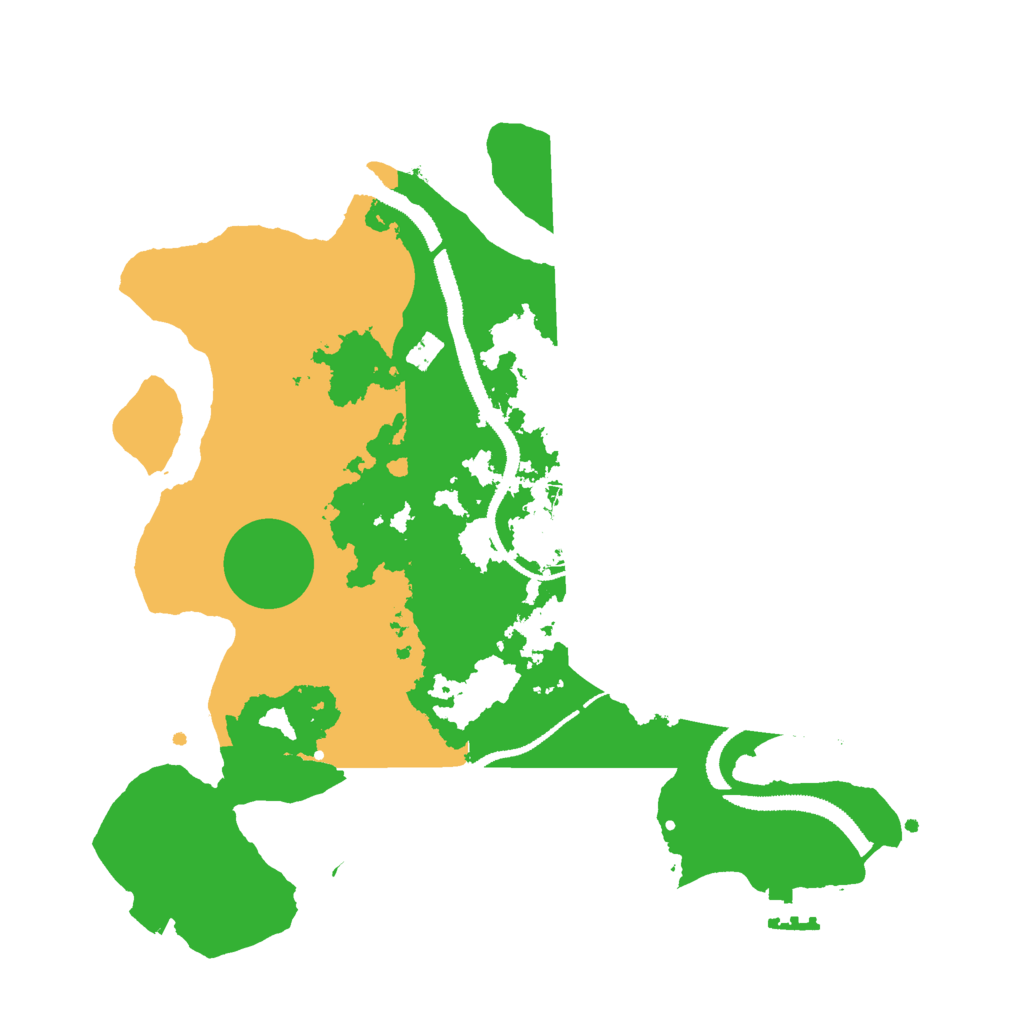 Biome Rust Map: Procedural Map, Size: 3000, Seed: 1651178403