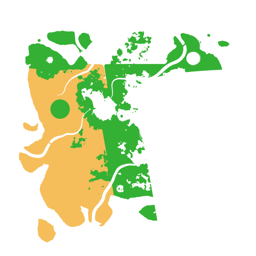 Biome Rust Map: Procedural Map, Size: 3500, Seed: 516248