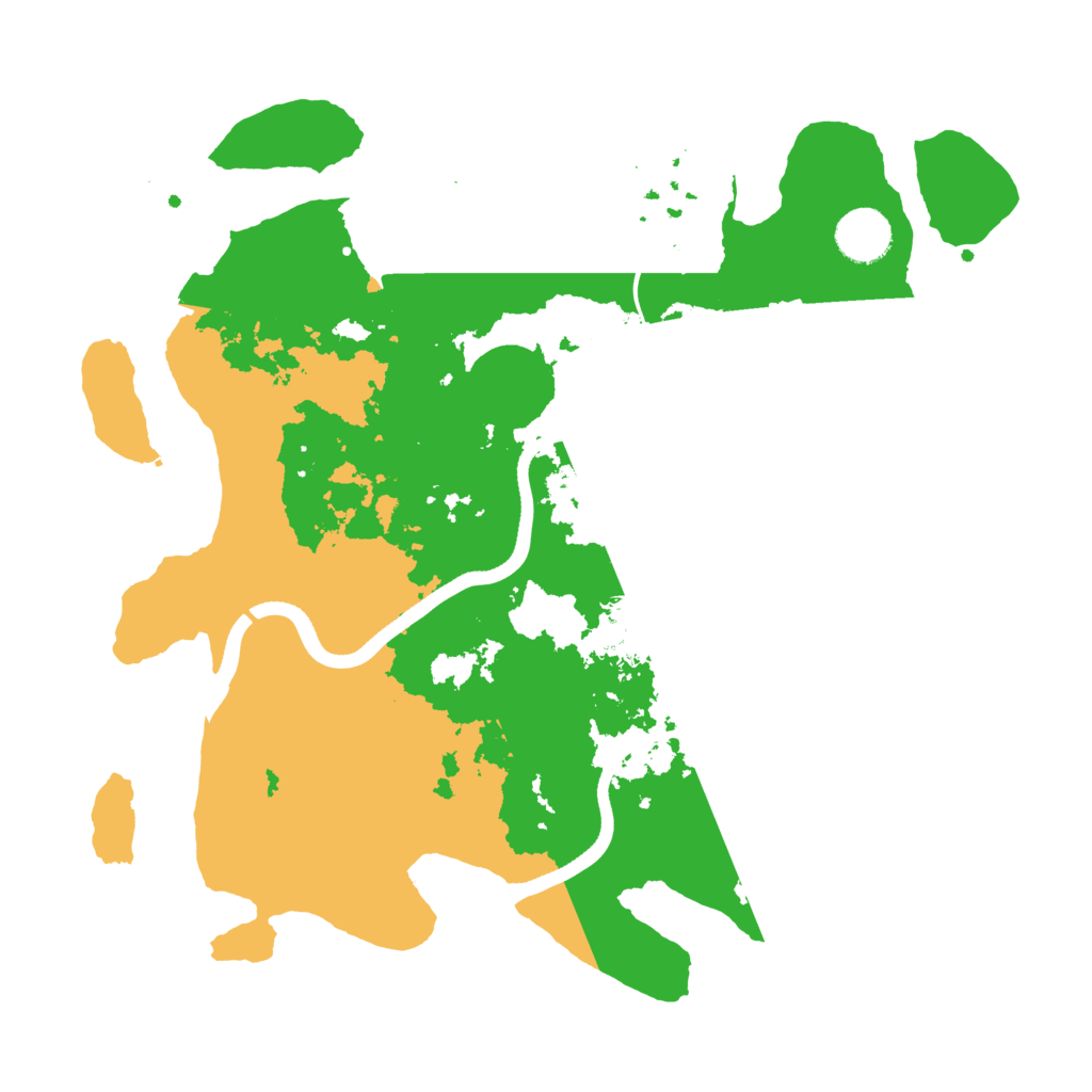 Biome Rust Map: Procedural Map, Size: 3500, Seed: 99466111