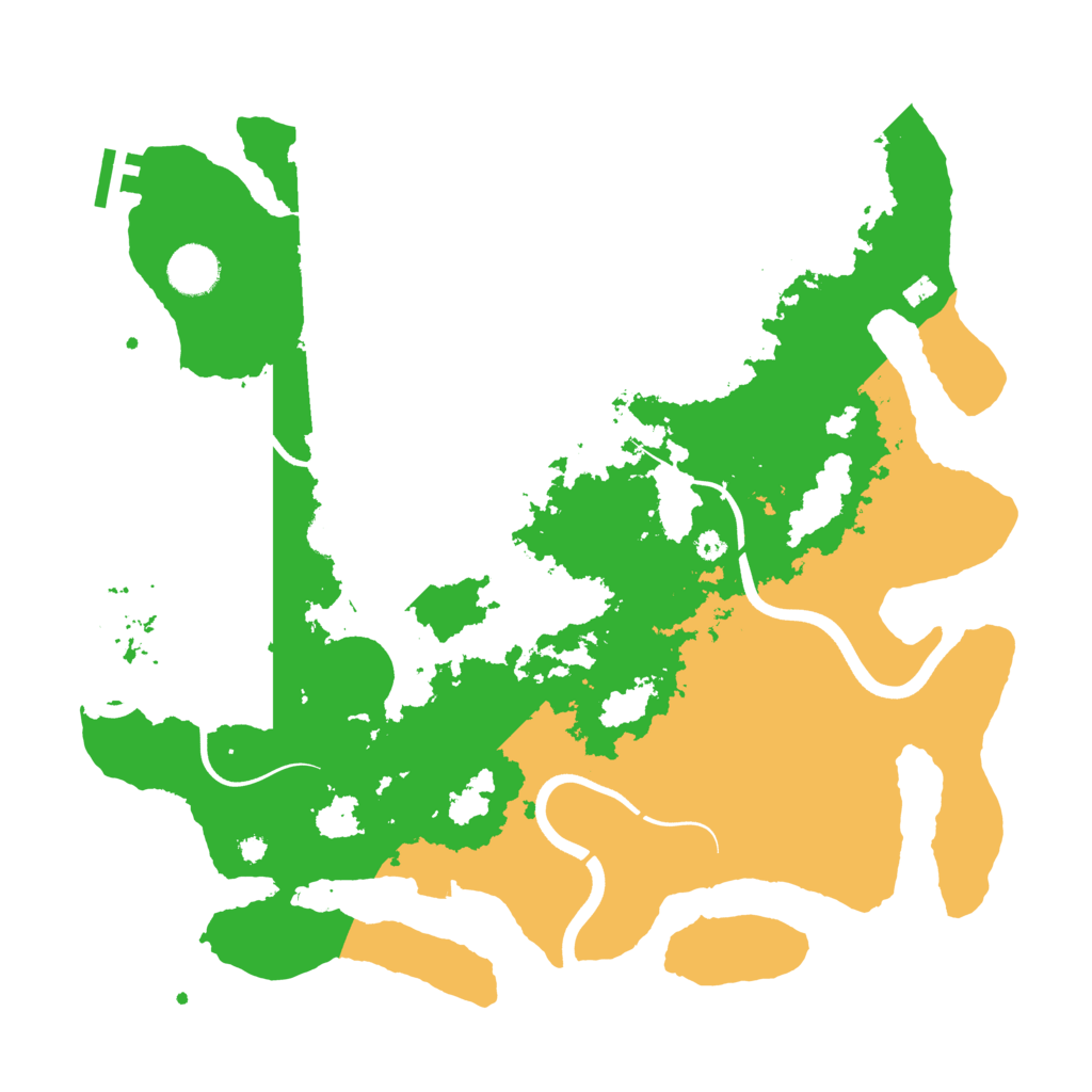 Biome Rust Map: Procedural Map, Size: 3750, Seed: 1882401847