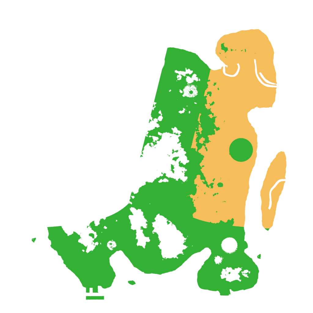 Biome Rust Map: Procedural Map, Size: 3500, Seed: 1141526055