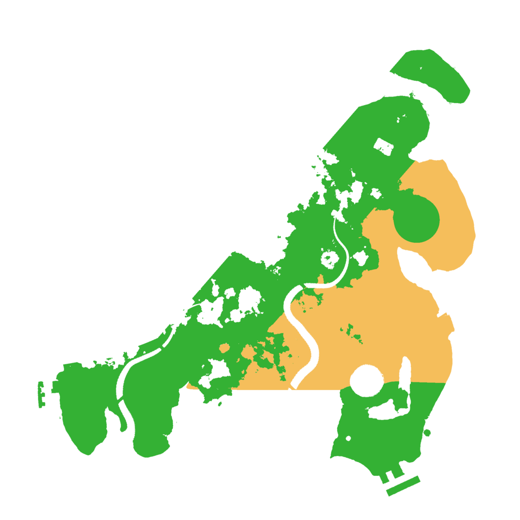 Biome Rust Map: Procedural Map, Size: 3000, Seed: 883436074