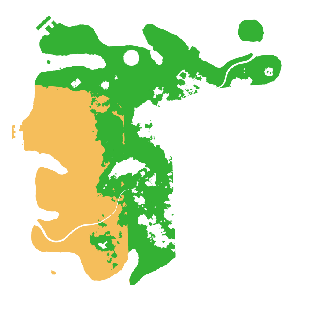 Biome Rust Map: Procedural Map, Size: 3500, Seed: 2003799998
