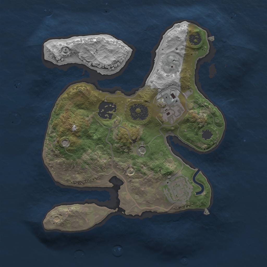 Rust Map: Procedural Map, Size: 2200, Seed: 11, 6 Monuments