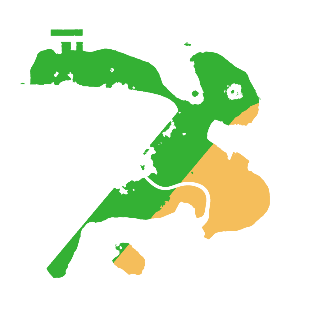 Biome Rust Map: Procedural Map, Size: 2000, Seed: 688455