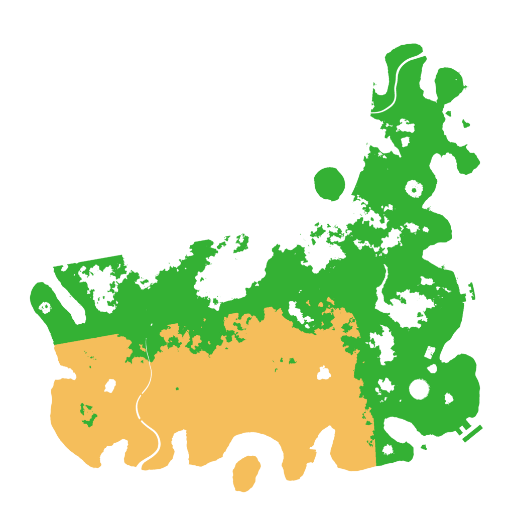 Biome Rust Map: Procedural Map, Size: 4500, Seed: 156396
