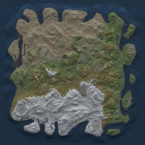 Thumbnail Rust Map: Procedural Map, Size: 4800, Seed: 1001894899, 19 Monuments