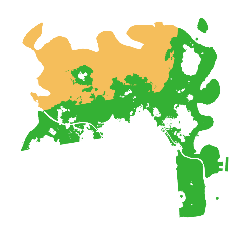 Biome Rust Map: Procedural Map, Size: 3500, Seed: 501789