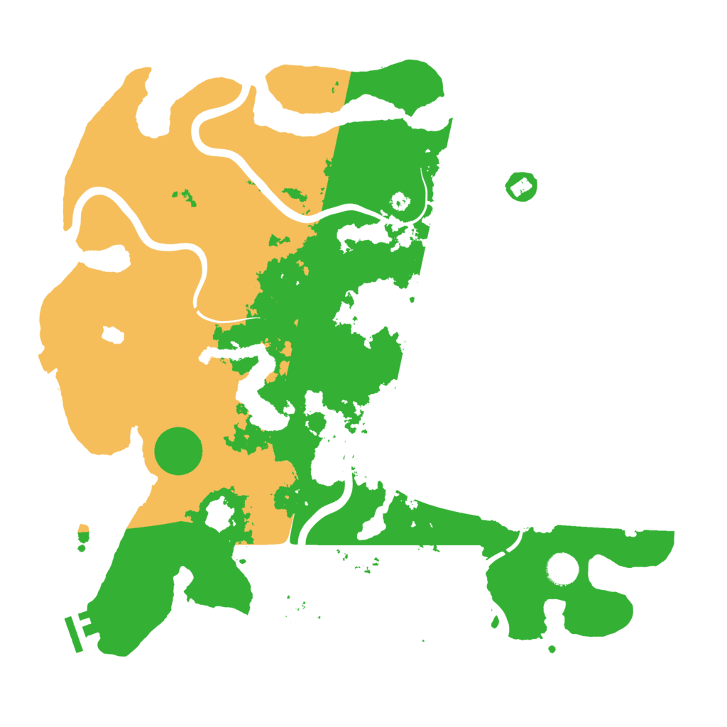 Biome Rust Map: Procedural Map, Size: 4000, Seed: 1234568907