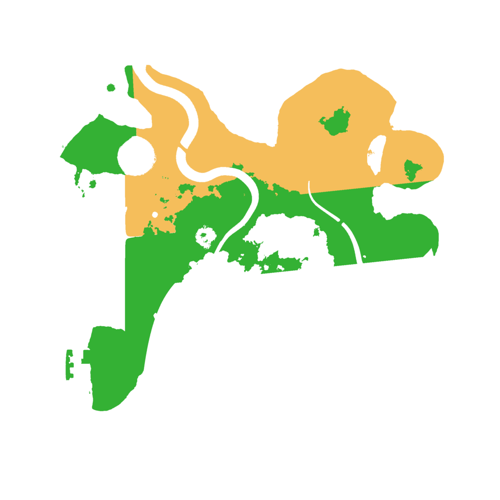 Biome Rust Map: Procedural Map, Size: 2500, Seed: 938744534